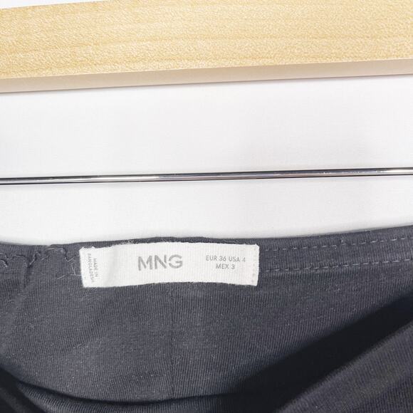 Mango Maternity 4 Black Straight Leg Jeans Over The Belly Denim Cotton Stretch - Picture 8 of 10
